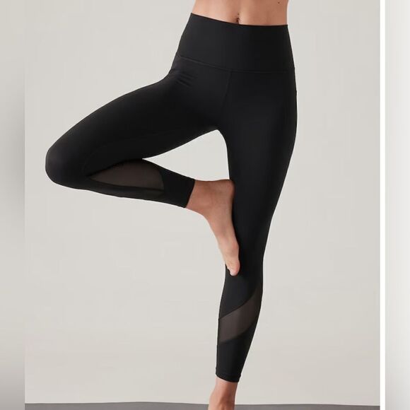 Athleta Salutation Mesh 7/8 Tight (Small) - Picture 1 of 6
